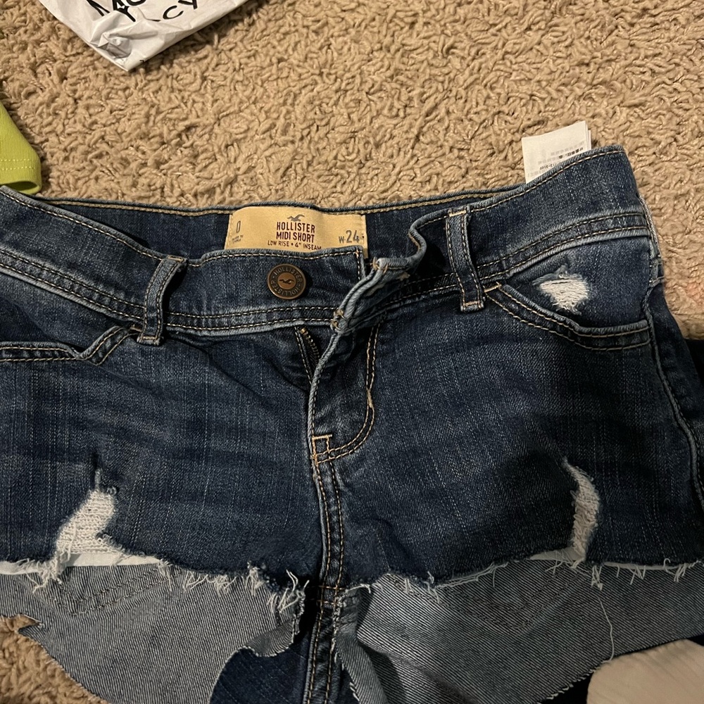 Hollister jean shorts